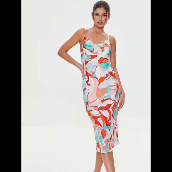 Forever 21 Dresses & Skirts - BNWOT Forever 21 abstract floral cami midi dress M